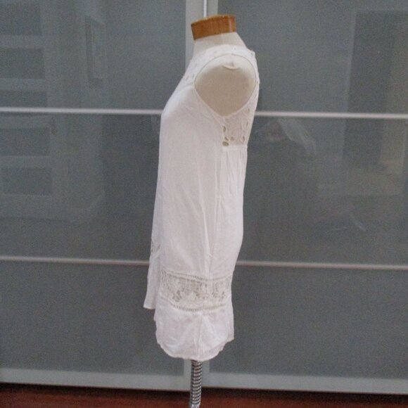 Zara Trafaluc Collecion Open Back Eyelet Shift Tank Dress - Picture 4 of 7